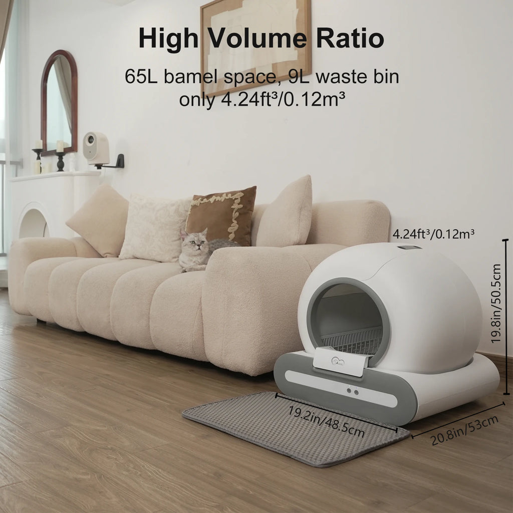 Litière Automatique Autonettoyante 65L