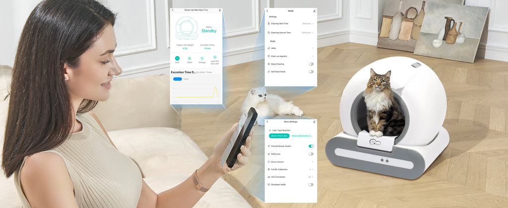 Litière Automatique Autonettoyante 65L